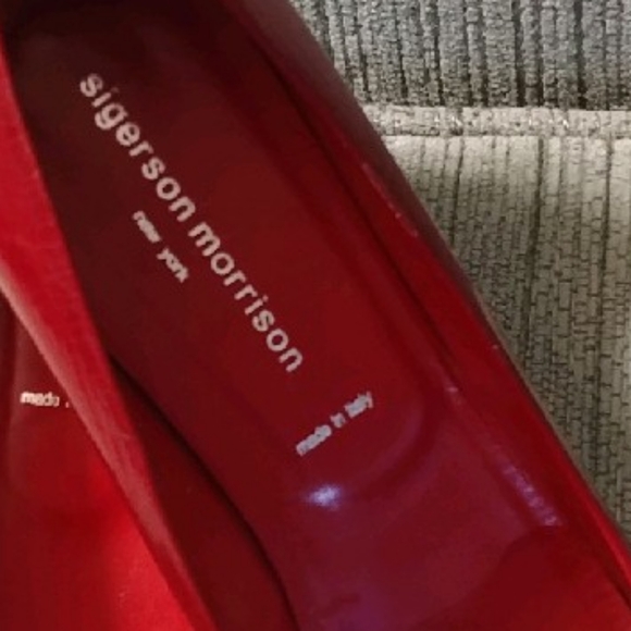 Sigerson Morrison red leather pumps - Picture 2 of 12
